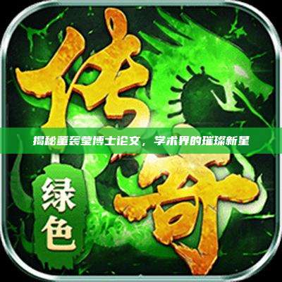 揭秘董袭莹博士论文，学术界的璀璨新星